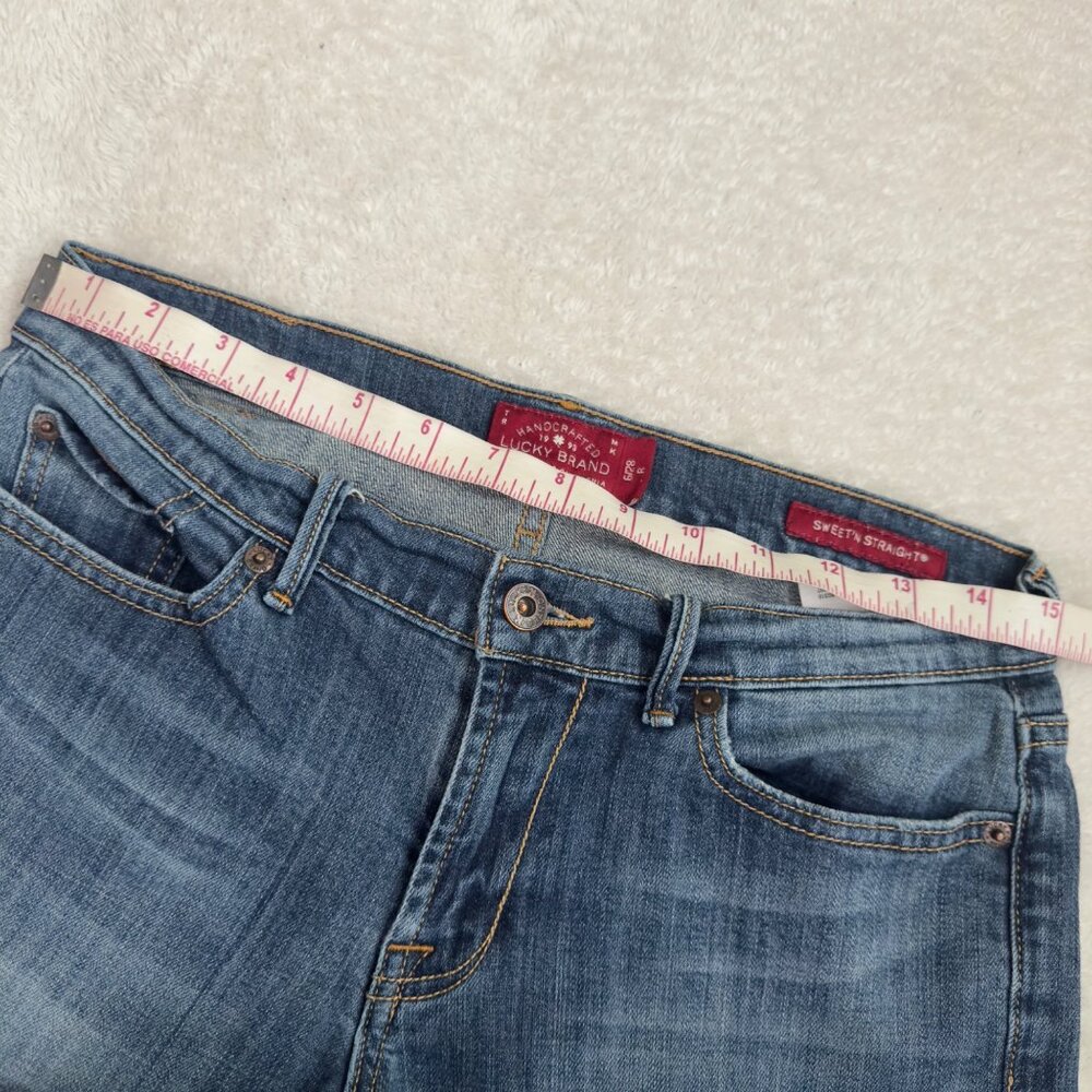 Lucky Brand Womens Handcrafted Medium Wash Straight Leg Jeans Size 6/28R premium - Picture 7 of 15